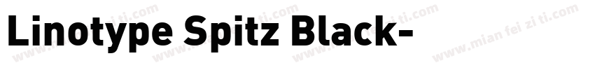 Linotype Spitz Black字体转换